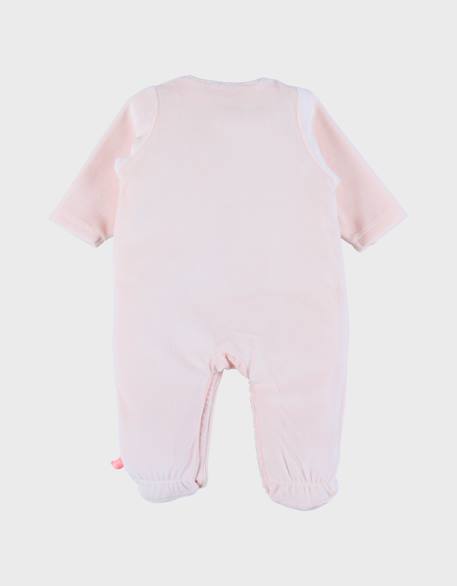 Pyjama dors-bien en velours Rose 3 - vertbaudet enfant 