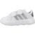 Baskets garçon en textile à scratch court classique Blanc white 2 - vertbaudet enfant 