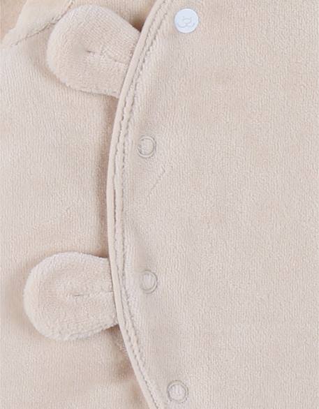 Pyjama dors-bien en velours Beige 4 - vertbaudet enfant 