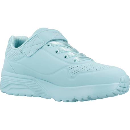 Basket fille synthétique légère et souple Blanc+Bleu turq+Bleu turquoise 11 - vertbaudet enfant 