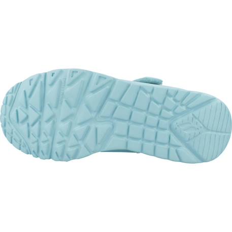 Basket fille synthétique légère et souple Blanc+Bleu turq+Bleu turquoise 12 - vertbaudet enfant 