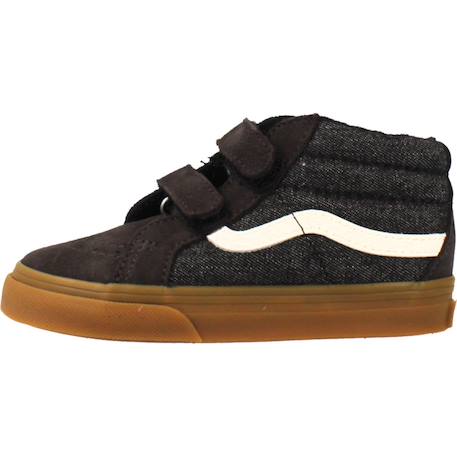 Baskets bébé garçon en cuir Noir black 2 - vertbaudet enfant 