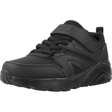 Baskets enfant garçon légère souple Blanc wht+Noir+Noir bbk 10 - vertbaudet enfant 