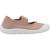 Basket fille textile mercedita Blanc blanco+Rose ballet 7 - vertbaudet enfant 