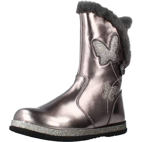 Bottes fille modèle campanella Argent+Bleu 4 - vertbaudet enfant 