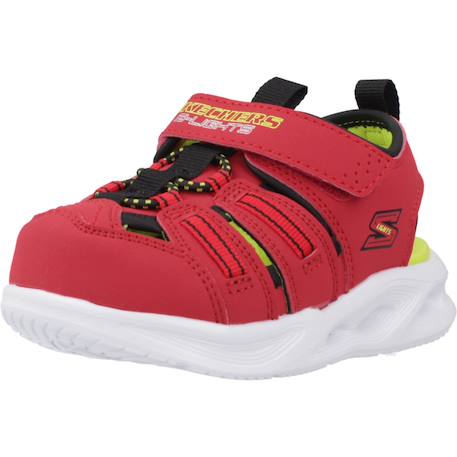 Sandales bébé garçon légère souple Bleu blnv+Noir bklm+Rouge rdbk 16 - vertbaudet enfant 