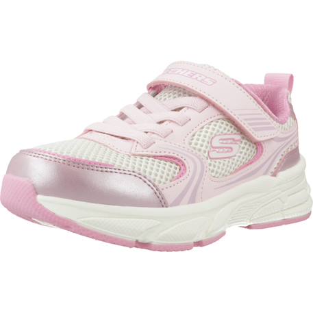 Basket fille synthétique légère et souple Blanc wsl+Rose pnk 10 - vertbaudet enfant 