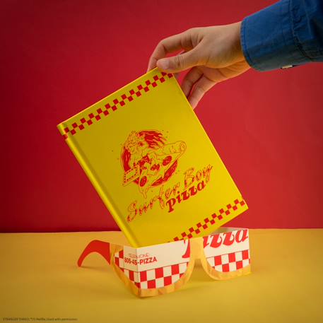 Carnet surfer boy pizza - stranger things Jaune 3 - vertbaudet enfant 
