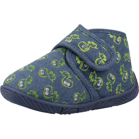 Chaussons garçon modèle ankle boot tulip Bleu 860 4 - vertbaudet enfant 