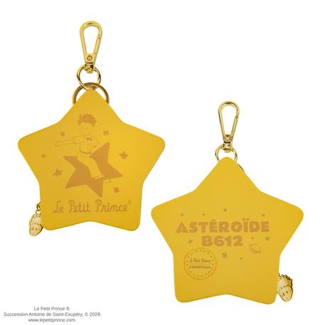Porte-clés pochette les étoiles sont des guides - le petit prince Jaune 3 - vertbaudet enfant 