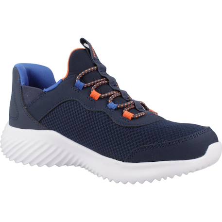 Basket garçon synthétique slip-ins légère Bleu nvbl+Gris ccor+Gris et corail+Noir bblm 5 - vertbaudet enfant 