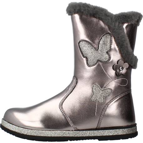 Bottes fille modèle campanella Argent+Bleu 2 - vertbaudet enfant 