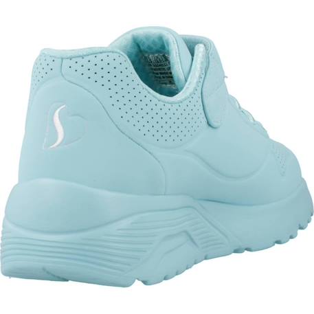 Basket fille synthétique légère et souple Blanc+Bleu turq+Bleu turquoise 9 - vertbaudet enfant 