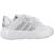 Baskets garçon en textile à scratch court classique Blanc white 1 - vertbaudet enfant 