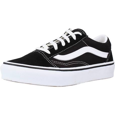 Baskets enfant garçon en cuir Noir blktruewht 4 - vertbaudet enfant 