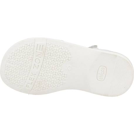 Sandales fille modèle colory Blanc 300 6 - vertbaudet enfant 