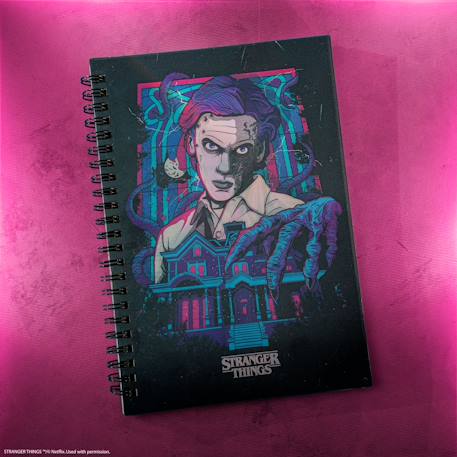 Carnet lenticulaire vecna - stranger things Noir 3 - vertbaudet enfant 