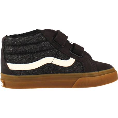 Baskets bébé garçon en cuir Noir black 1 - vertbaudet enfant 