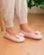 Chaussons ballerines maille nid d'abeille, semelle gomme antidérapante Blush 2 - vertbaudet enfant 