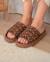 Chaussons mules ouvertes velours semelle bloup xtra confort Bleucanard+Léopard camel+Multicolor+Vertamande 8 - vertbaudet enfant 