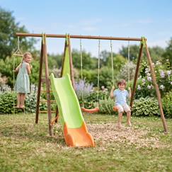 Jouet-Portique poutre métal 2,30 m techwood premium xalto - 5 enfants