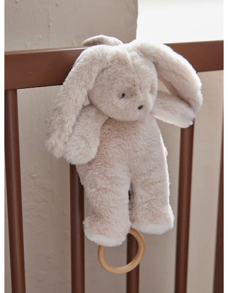 Peluche mini-musicale 20cm - moka Beige 1 - vertbaudet enfant 