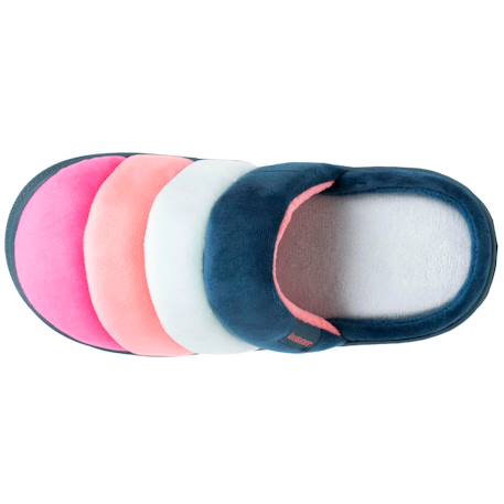 Chaussons mules velours semelle bloup xtra confort Blush+Ivoire+Léopard bordeaux+Multicolor 21 - vertbaudet enfant 