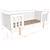 Lit enfant avec sommier pin massif et imitation bois  darius Blanc bois 4 - vertbaudet enfant 