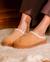 Chaussons mules à talon compensé de 3,5 cm, très confortables Cachou+Camel 8 - vertbaudet enfant 