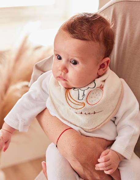 Lot de 2 bavoirs bandana en éponge Jaune 3 - vertbaudet enfant 