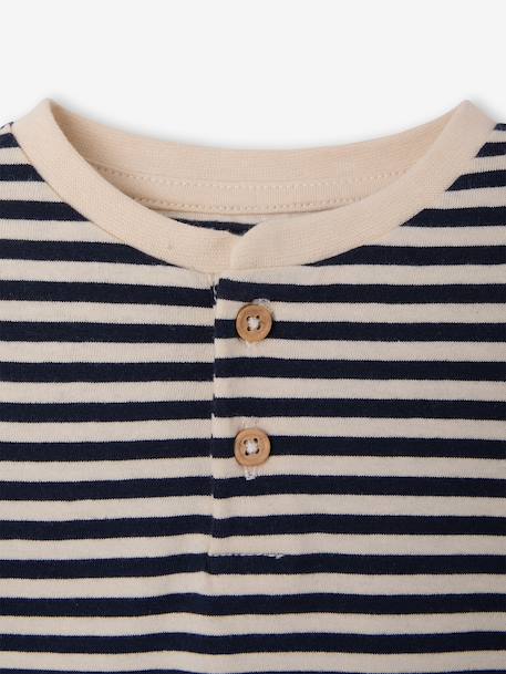 Lot de 3 tee-shirts bébé noix de pécan+terracotta 12 - vertbaudet enfant 