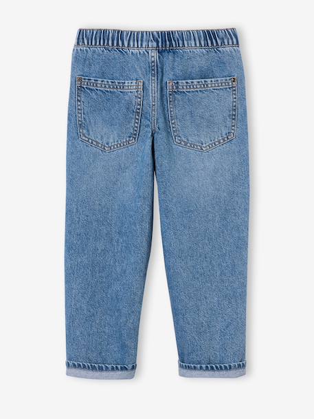 Jean loose morphologie fin double stone+noir 9 - vertbaudet enfant 