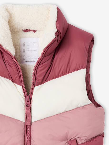 Doudoune légère sans manches fille prune 3 - vertbaudet enfant 