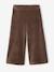 Pantalon fille large en velours anthracite+bleu grisé+chocolat+écru+kaki+marron+mauve+prune+rose 10 - vertbaudet enfant 