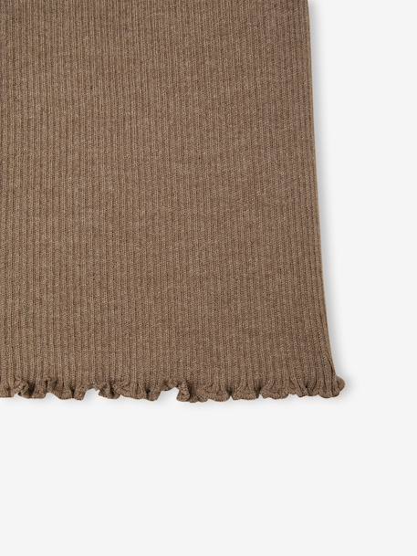 Legging large fille gris chiné+taupe 7 - vertbaudet enfant 
