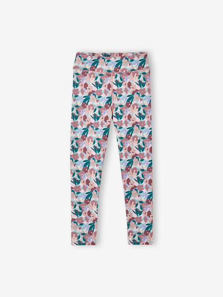 Legging technique sport imprimé fille anthracite+vieux rose 6 - vertbaudet enfant 