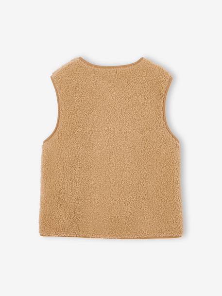 Veste sans manches chocolat+noir+sable 8 - vertbaudet enfant 