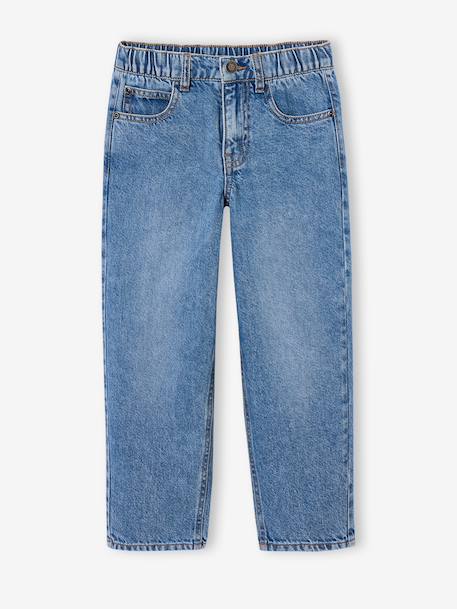 Jean loose morphologie fin double stone+noir 6 - vertbaudet enfant 