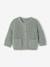 Gilet bébé en maille grosse jauge beige chiné+vert sauge 8 - vertbaudet enfant 