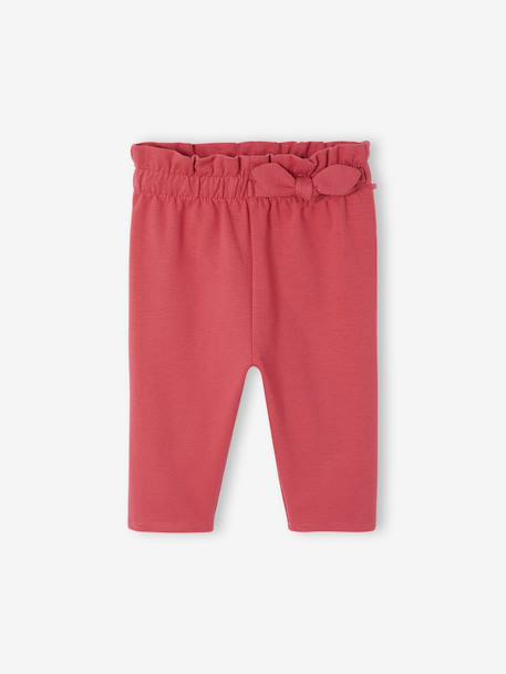 Pantalon en molleton bébé taille élastiquée encre+rose+vert bouteille 4 - vertbaudet enfant 