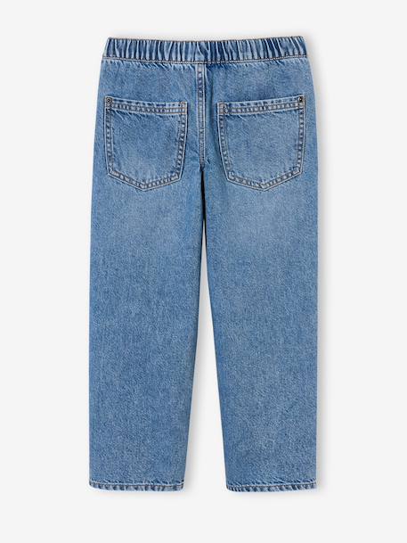 Jean loose morphologie fin double stone+noir 8 - vertbaudet enfant 