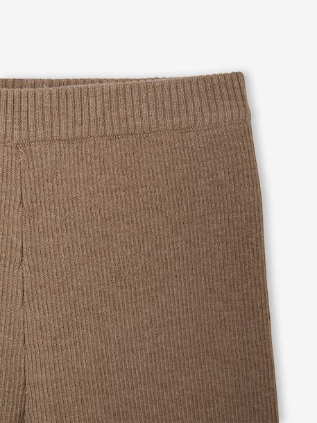 Legging large fille gris chiné+taupe 6 - vertbaudet enfant 