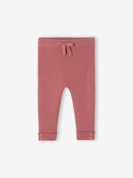Legging en tricot bébé beige+vanille+vert de gris+vieux rose 12 - vertbaudet enfant 