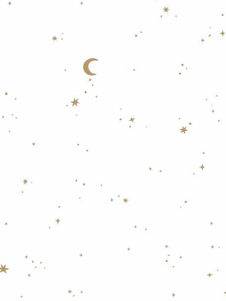 Papier peint intissé Moon and Stars blanc 1 - vertbaudet enfant 