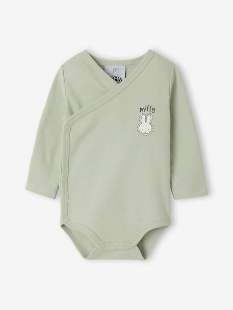 Lot de 2 bodies naissance Miffy manches longues vert d'eau 3 - vertbaudet enfant 