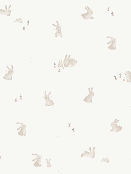 Papier peint Baby Bunny blanc 2 - vertbaudet enfant 