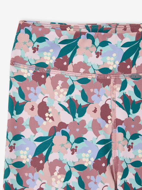 Legging technique sport imprimé fille anthracite+vieux rose 8 - vertbaudet enfant 