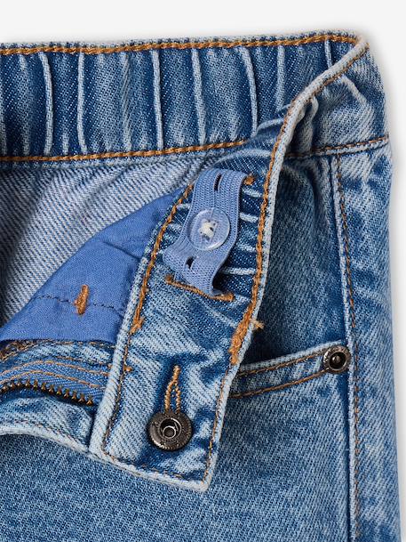 Jean loose morphologie fin double stone+noir 10 - vertbaudet enfant 