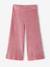 Pantalon fille large en velours anthracite+bleu grisé+chocolat+écru+kaki+marron+mauve+prune+rose 27 - vertbaudet enfant 