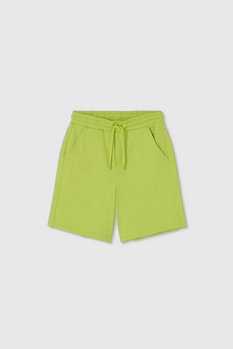 Ensemble enfant t-shirt et bermuda en coton Vert 4 - vertbaudet enfant 